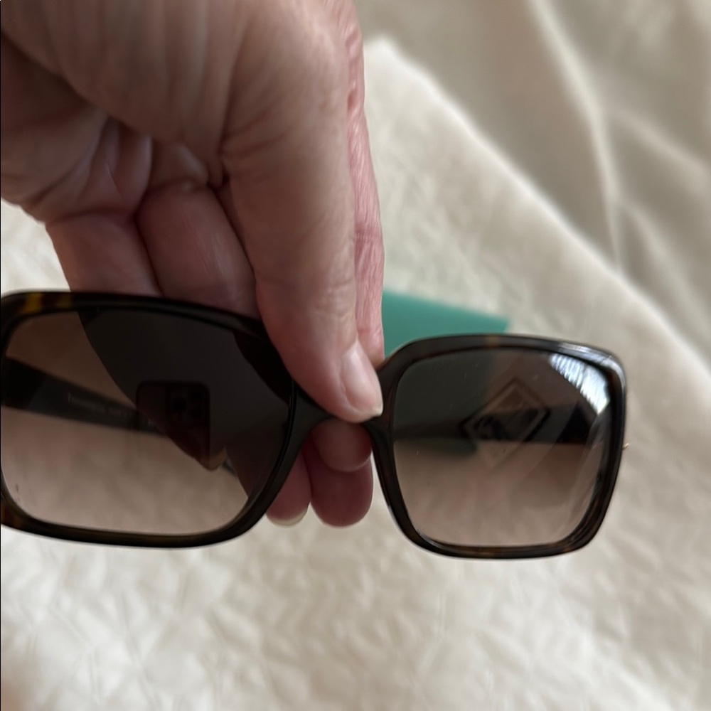 Tiffany & Co. Brown Sunglasses with Soft Case - Picture 5 of 13